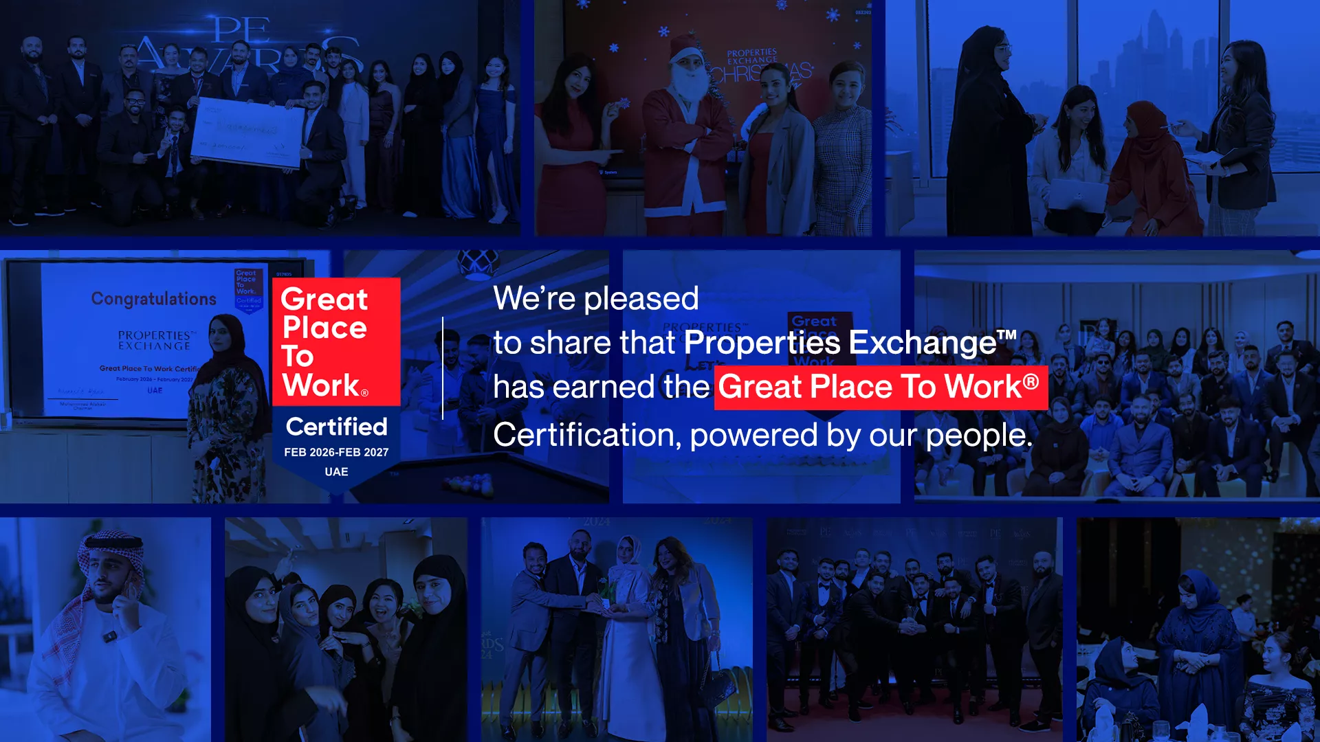 Properties Exchange Is Great Place To Work® Certified